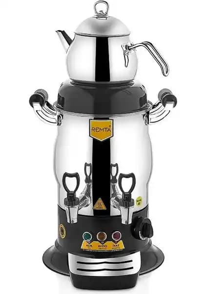 Remta Mini Çift Demlikli Çay Makinası 5 Litre Güçlü ve Şık Tasarım, Kullanışlı Özellikler