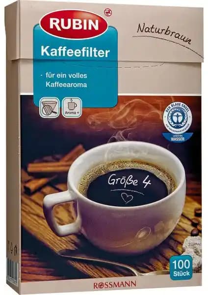 Rubin Büyük Boy Kahve Filtresi Doğa Dostu ve Yüksek Kaliteli Kahve Hazırlama Aksesuarı