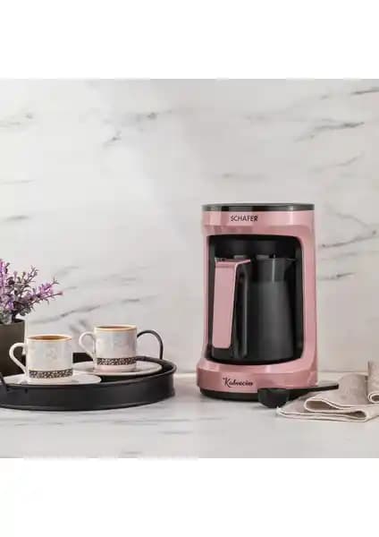 Schafer Kahvecim Otomatik Türk Kahve Makinesi Gül Kurusu - Modern Tasarım ve Üstün İşlevsellik