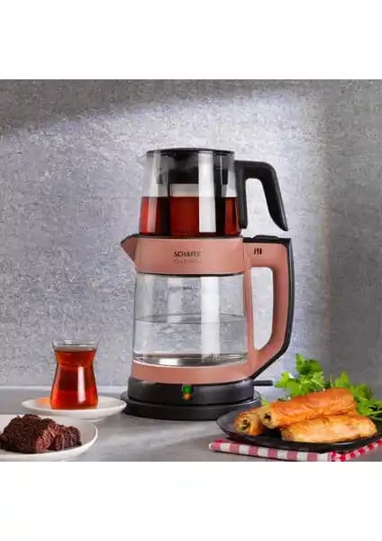 Schafer Optimal Elektrikli Cam Çay Makinesi Rosegold: Modern Tasarım ve Fonksiyonellik Bir Arada