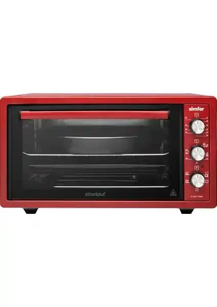 Simfer 4505 45 Lt Midi Fırın Kırmızı - Çok Fonksiyonlu, Geniş Hacimli ve Estetik Tasarım
