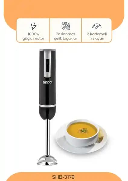 Sinbo SHB3179 El Blenderi İncelemesi: Güçlü ve Pratik Mutfak Arkadaşı