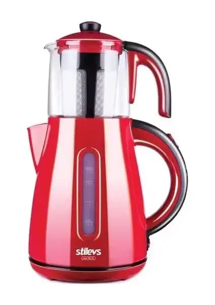 Stilevs Çays Cm-16 Çay Makinesi Kırmızı ve Siyah Renk Seçenekleriyle Modern Tasarım
