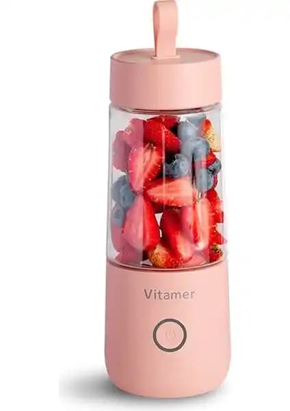 SZYKD USB Mini Smoothie Blender Pembe - Taşınabilir ve Güçlü Kişisel Sağlık Aleti