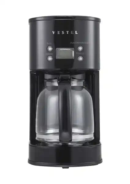 Vestel Retro Siyah Filtre Kahve Makinesi: Geniş Kapasiteli ve Şık Tasarımlı Kahve Cihazı