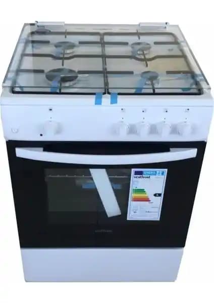 Vestfrost VFFRN 7014P Gazlı Fırın ve Ocak Seti Modern Tasarım ve Güvenlik Özellikleri