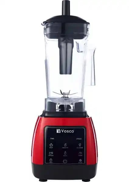 Vosco Home Pro Blender 1600W 2L Kırmızı - Güçlü ve Çok Fonksiyonlu Mutfak Aleti