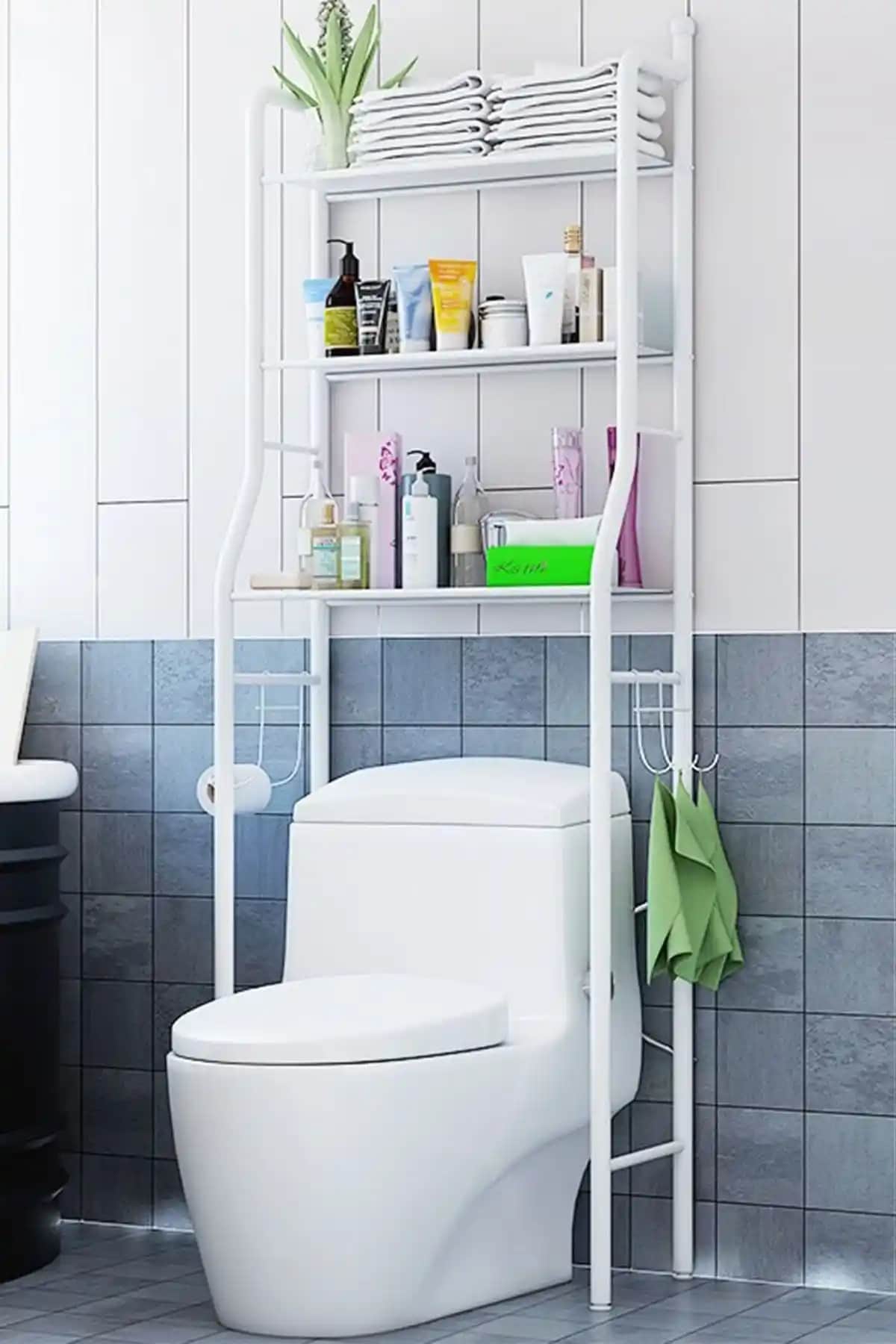 Banyo Dekorasyonunda Şıklık ve İşlevselliği Artıran Modern Banyo Rafları Seçenekleri