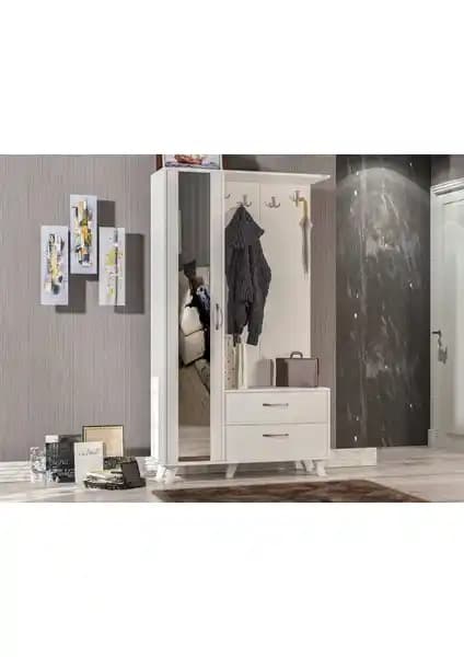 Abre VM-342 Beyaz Vestiyer Portmanto: Modern Tasarım ve Dayanıklılık Özellikleri