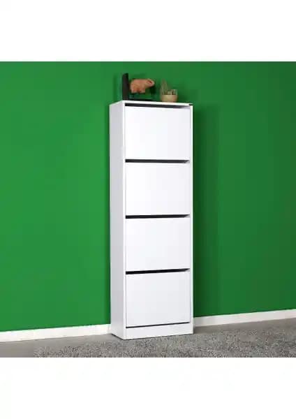 Adore Mobilya Adore Flat Duo 4 Katlı Ayakkabılık Dolabı Modern ve Fonksiyonel Tasarım