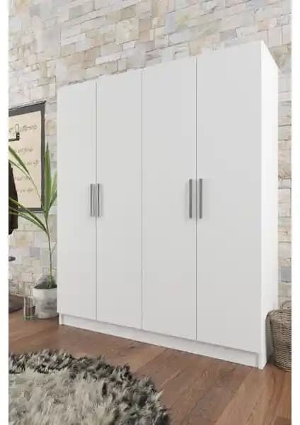 Aeka AE-1059 Milano Beyaz Gardırop Modern ve Fonksiyonel Tasarım Özellikleri