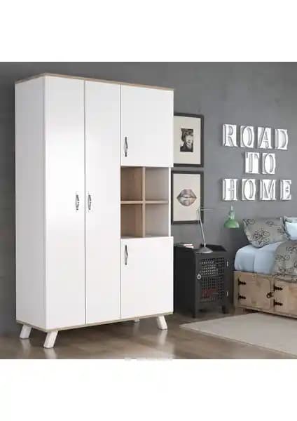Aeka Atlas 4 Kapaklı Gardırop Modern Tasarım ve Fonksiyonellik İçin Uygun Seçenek