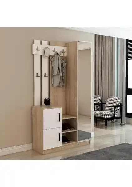 Afilli Nova Kapaklı Aynalı Portmanto: Modern ve Dayanıklı Giriş Mobilyası Çözümü