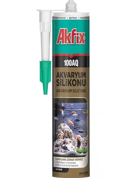 Akfix 100AQ Akvaryum Silikonu: Dayanıklı ve Güvenilir Cam Yapıştırma Çözümü