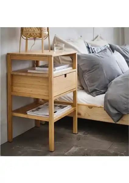 Aksöz Tasarım Masif Komodin: Doğal ve Şık Yatak Odası Mobilyası Ürün Özellikleri