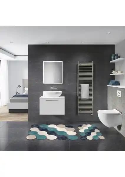 Alanur Florya Banyo Paspası ve Klozet Takımı Şık ve Güvenli Tasarım
