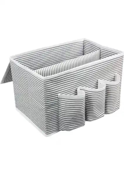 ALAS Başucu Düzenleyicisi Gri - Modern ve Pratik Yatak Odası ve Ofis Depolama Çözümü