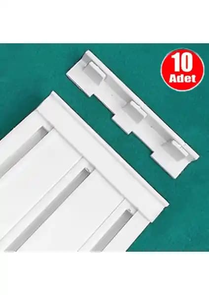 Alet Çantam 3'lü Korniş Kapağı Ray Perde Son Kilidi Güvenlik ve Estetik İçin