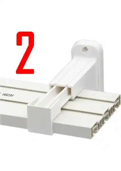 Aliden 2 Adet Perde Rayı Korniş L Ayak Duvara Montaj Askı Aparatı