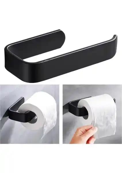 Alper Banyo Yapışkanlı Lüks Tasarım Lamalı Tuvalet Kağıtlığı Modern ve Pratik Kullanım