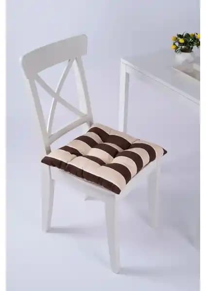 Altınpamuk Beta Kahve Krem Sandalye Minderi: Şık ve Konforlu Oturma Aksesuarı