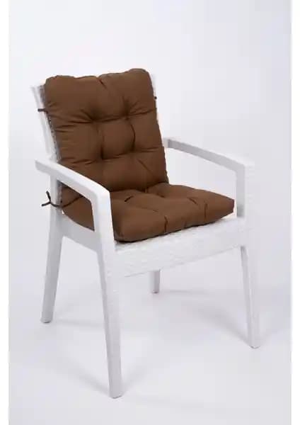 Altınpamuk Neva Kahve Pofidik Sandalye Minderi Estetik ve Konforu Bir Arada Sunar