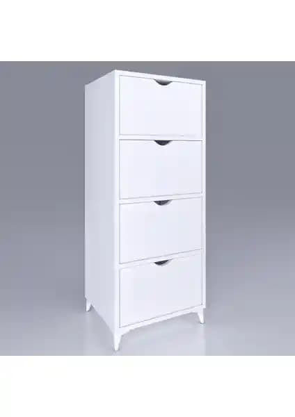 Anadolu Derin 4 Çekmeceli Ekmeklik Kiler Mutfak Dolabı Modern ve Dayanıklı Tasarım