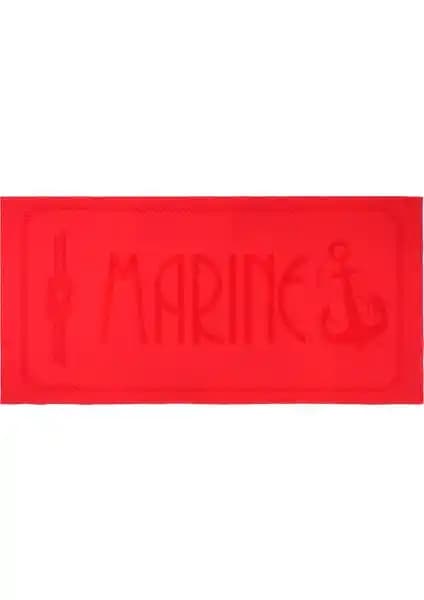 Anemoss Çapa Plaj Havlusu Kırmızı - Şık ve Çok Yönlü Pamuklu Plaj Aksesuarı