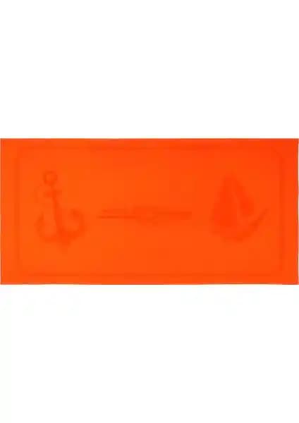 Anemoss Yelken Plaj Havlusu Turuncu - Şık ve Çok Yönlü Pamuklu Plaj Aksesuarı