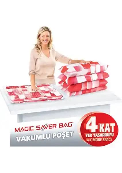 Anka Magic Vakumlu Poşet Hurç 2'li Set 55x90 cm Geniş Depolama ve Taşıma Çözümü