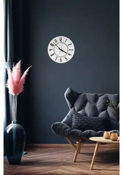 Apricity Renkli Beton Duvar Saati 26 cm Modern ve Dayanıklı Dekoratif Tasarım