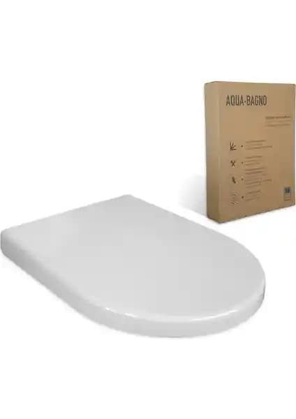 Aqua Bagno Zero Yavaş Kapanan Klozet Kapağı: Dayanıklı ve Sessiz Kullanım İçin Uygun