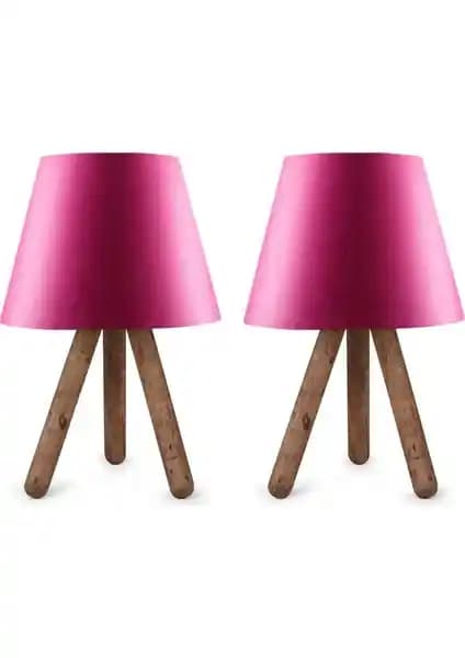 Art&Gift North Home Ahşap Ayaklı Abajur: Modern ve Doğal Tasarımlı Aydınlatma Çözümü