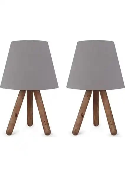 Art&Gift North Home Ahşap Ayaklı Abajur: Modern ve Şık İç Mekan Aydınlatma Çözümü