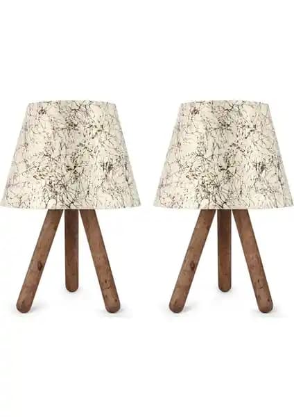 Art&Gift North Home Ahşap Ayaklı Abajur: Şık ve Fonksiyonel Modern Aydınlatma Çözümü