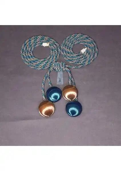 ArtAmor 4 Toplu İpek İp Sarım Fon Tül Kruvaze Perde Bağlama Aksesuarı – Modern ve Estetik Tasarım