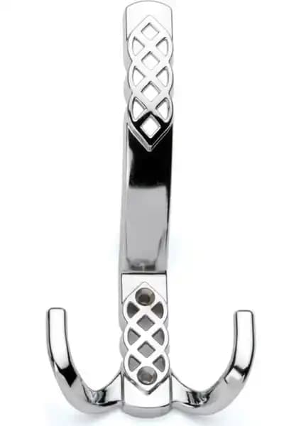 Ayder R 3315 Kristal Portmanto Askı Krom, Şıklık ve Dayanıklılığı Bir Arada Sunar