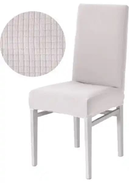 Bambu Desenli Likralı Esnek Lastikli Sandalye Örtüsü - Şık ve Pratik Kullanım İçin