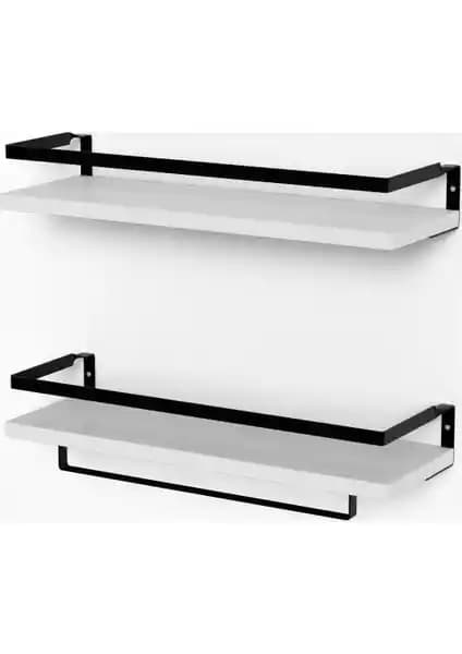 Banos Rt4 Metal Çerçeveli Baharatlık ve Duvar Rafı Modern ve Kullanışlı Tasarım