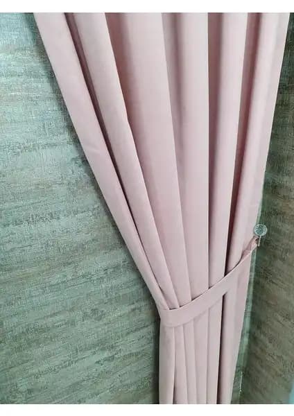 BBB Petek Kadife Dokulu Fon Perde 80x260 cm Modern ve Şık Dekorasyon Unsuru