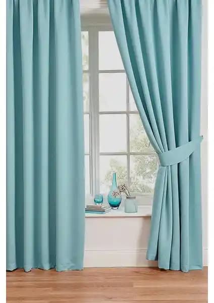 Belle Cose Blackout Karartma Aqua Mavi Fon Perde: Modern ve Fonksiyonel Tasarım Çözümü