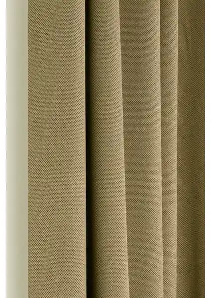 Belle Cose Country Tarzı Bej Siyahout Fon Perde Yüksek Performans ve Şıklık Sağlar