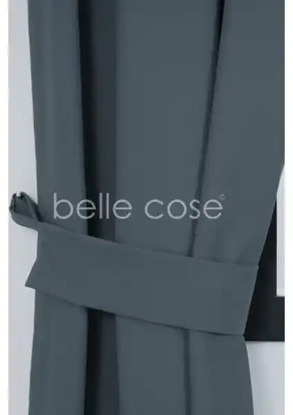 Belle Cose Keten Görünümlü Bohem Tarz Fon Perde İç Mekan Şıklığı ve Fonksiyonellik Sunar