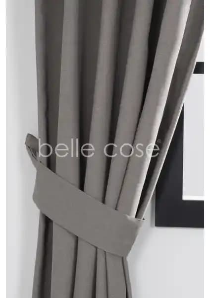 Belle Cose Keten Siyahout Fon Perde: Estetik ve Fonksiyonellik Bir Arada