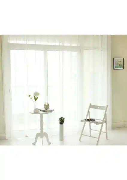 Belle Cose Kullanıma Hazır Düz Tül Perde: Estetik ve Kolay Kullanım İçin Uygun Çözüm
