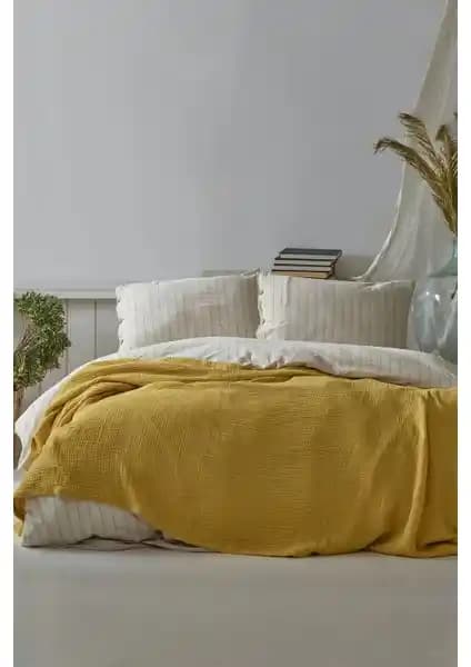 Berolige 4 Kat Müslin Pamuklu Çift Kişilik Pike Yatak Örtüsü ve Dekorasyon Önerileri