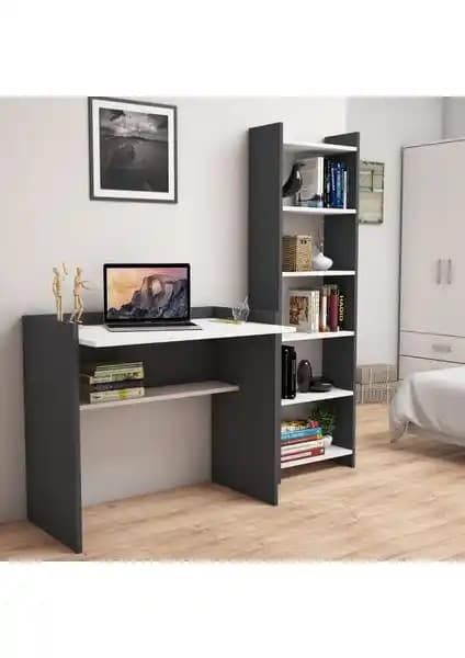 Bimossa Kösem Serisi Mobilya: Modern ve Fonksiyonel Çalışma Masası ve Kitaplık