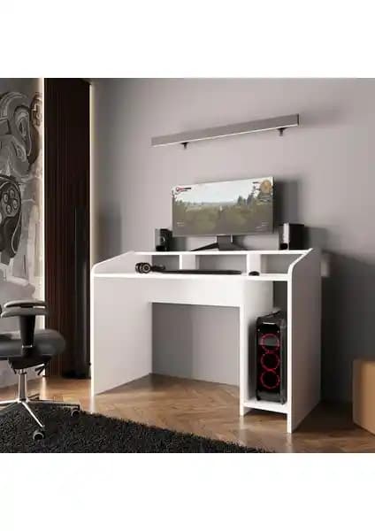 Bimossa Nova S8382 Beyaz Çalışma Masası Modern Tasarım ve Dayanıklılık Özellikleri