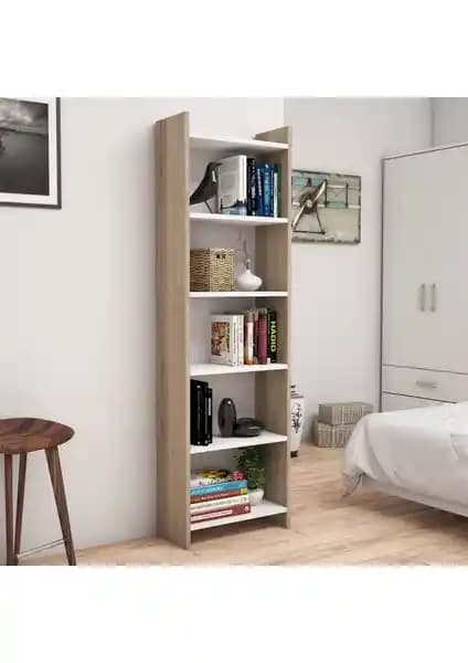 Bimossa W6020 Gülçiçek Kitaplık: Modern ve Dayanıklı Tasarımıyla Şık Depolama Çözümü