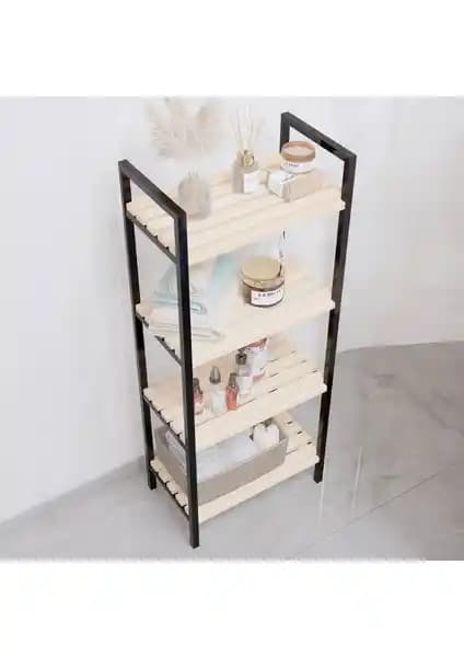 Bino Çok Amaçlı 4 Katlı Mutfak ve Banyo Dolabı Rafı Modern ve Dayanıklı Tasarım